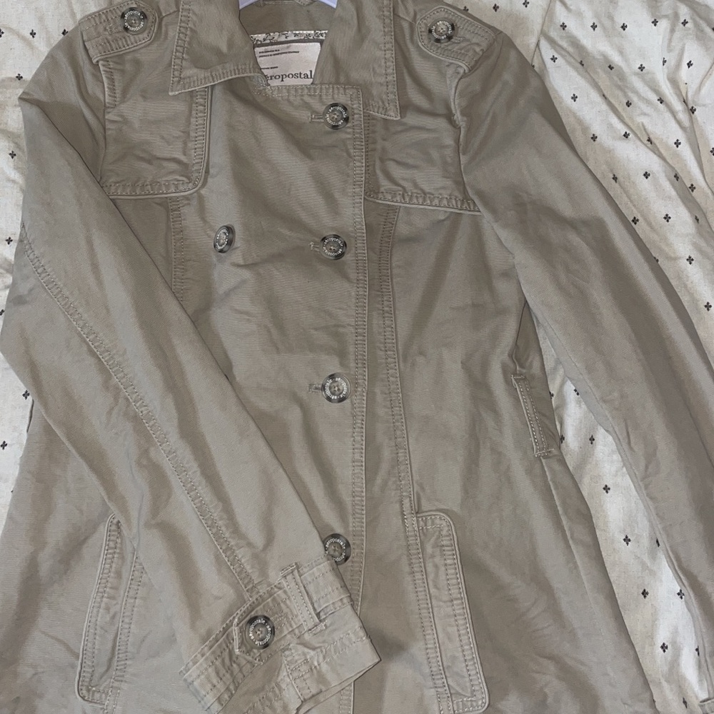 Aeropostale light double breasted jacket